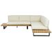 Beliani Conjunto de jardín MYKONOS Beliani Conjunto de jardín MYKONOS Blanco/ Beige