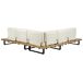 Beliani Conjunto de jardín MYKONOS Beliani Conjunto de jardín MYKONOS Blanco/ Beige