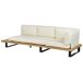 Beliani Conjunto de jardín MYKONOS Beliani Conjunto de jardín MYKONOS Blanco/ Beige