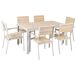 Beliani Conjunto de comedor COMO Beliani Conjunto de comedor COMO Beige
