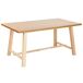 Beliani Mesa de comedor BARNES Beliani Mesa de comedor BARNES Marrón