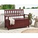 Beliani Banco Madera de acacia SOVANA Beliani Banco Madera de acacia SOVANA Rojo
