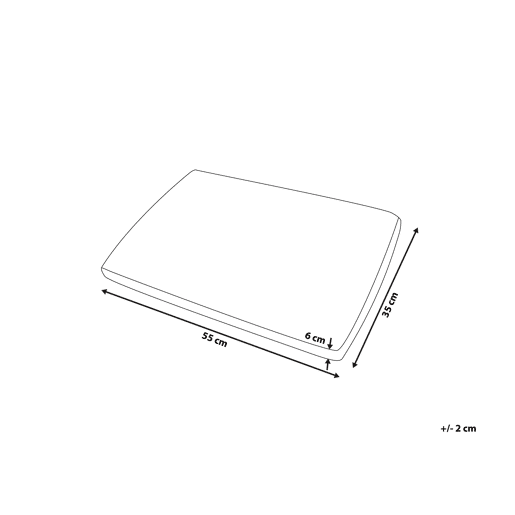 Almofada MUIR Baixa Espuma de memória 55 x 35 cm Branco