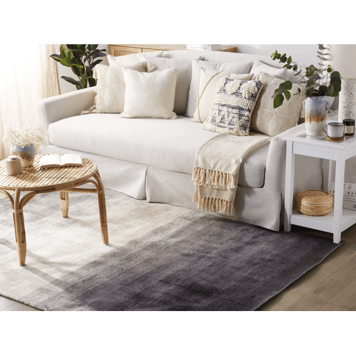 Tapete ERCIS Preto 200 x 200 cm Viscose