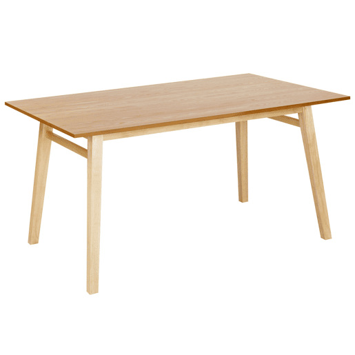 Mesa de jantar VARLEY Freixo natural 150 cm 90 cm