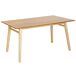 Beliani Mesa de comedor VARLEY Beliani Mesa de comedor VARLEY Marrón Claro