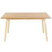 Beliani Mesa de comedor VARLEY Beliani Mesa de comedor VARLEY Marrón Claro
