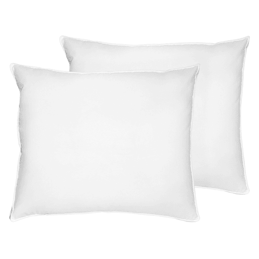 Conjunto de 2 almofadas VIHREN Baixa 50 x 60 cm Branco