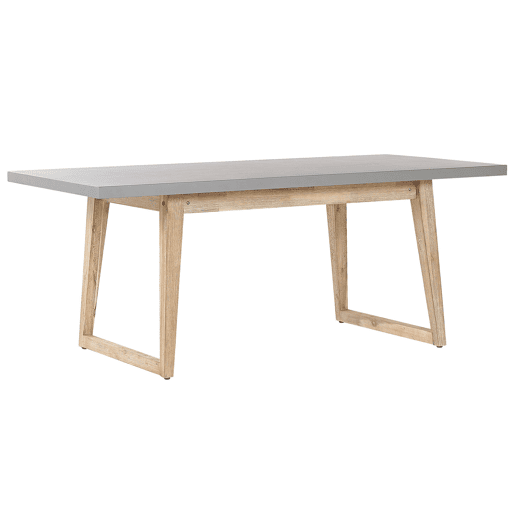 Mesa de refeição de jardim ORIA 180 cm 90 cm Betão Cinzento