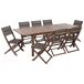 Beliani Conjunto de comedor CESANA Beliani Conjunto de comedor CESANA Marrón
