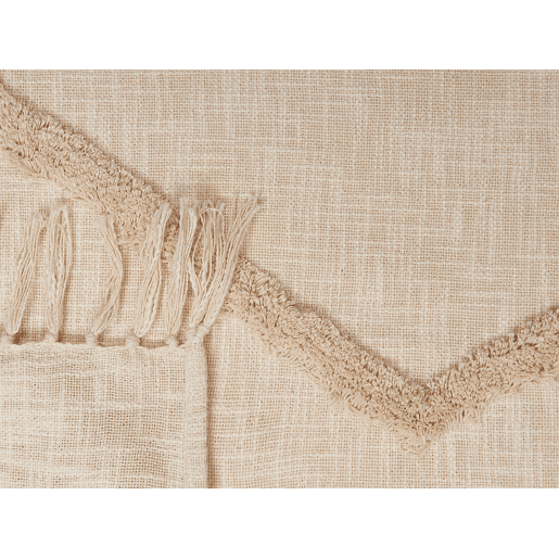 Manta JAUNPUR Algodão 130 x 180 cm Creme