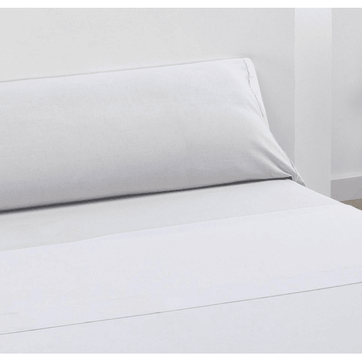 Conjunto de lençóis lisos 100% algodão branco para cama de 135cm Donegal Collections