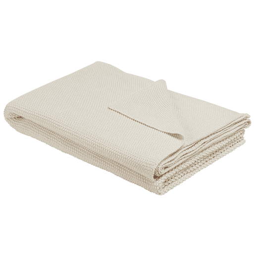 Manta ASAKA Algodão 130 x 180 cm Creme Manta ASAKA Algodão 130 x 180 cm Creme