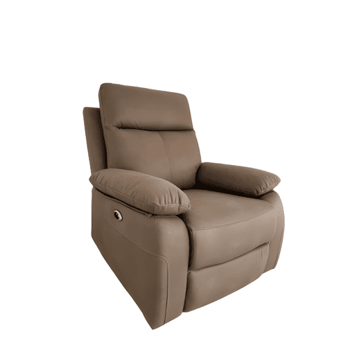 Sofá reclinável elétrico Greta 87x76,5x102 marrom