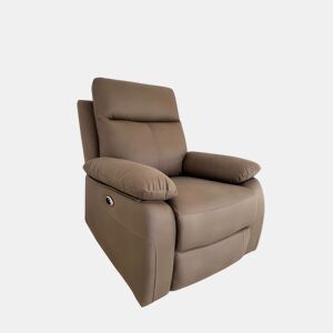 Sofá reclinável elétrico Greta 87x76,5x102 marrom