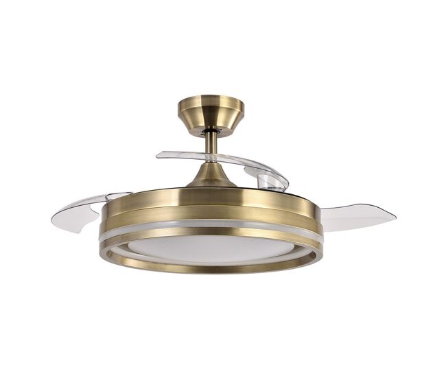 Ventilador de techo metal color dorado serie cerrato 49cm