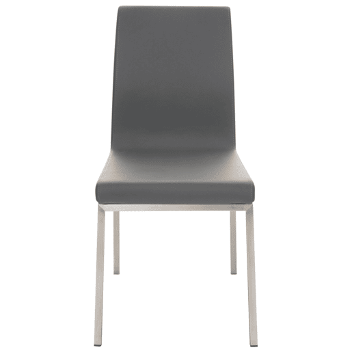 Set de 2 sillas de comedor Colmar Simil cuero Gris 50X40X88 cm Set de 2 sillas de comedor Colmar Simil cuero Gris 50X40X88 cm