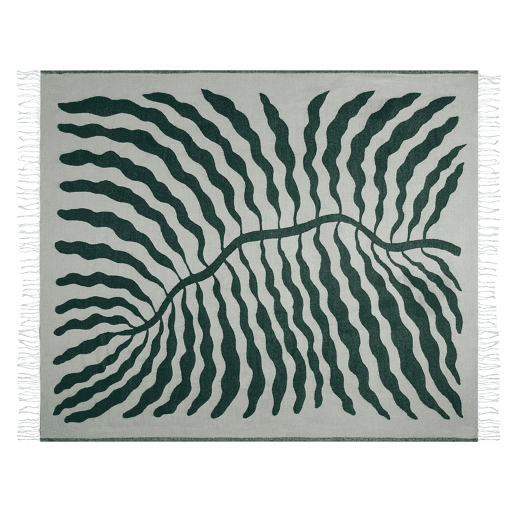 Manta BARTAR Tecido 130 x 170 cm Verde