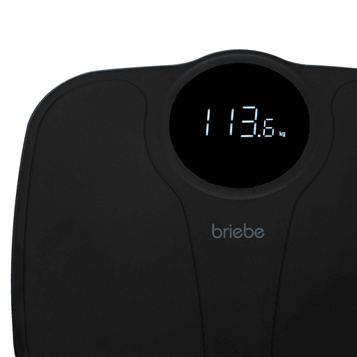 Briebe SC1124B Balança de Casa de Banho Digital, Alta Precisão 180Kg, Visor LED, Desligar Automático, , Branco