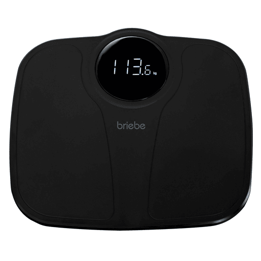 Briebe SC1124B Balança de Casa de Banho Digital, Alta Precisão 180Kg, Visor LED, Desligar Automático, , Branco