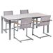 Beliani Conjunto de comedor COSOLETO Beliani Conjunto de comedor COSOLETO Blanco