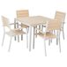 Beliani Conjunto de comedor PRATO Beliani Conjunto de comedor PRATO Beige