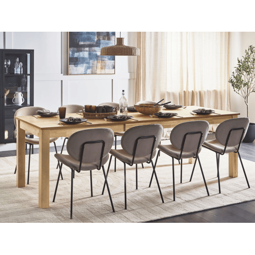 Beliani Mesa de jantar extensÃvel MADURA Beliani Mesa de jantar extensÃvel MADURA