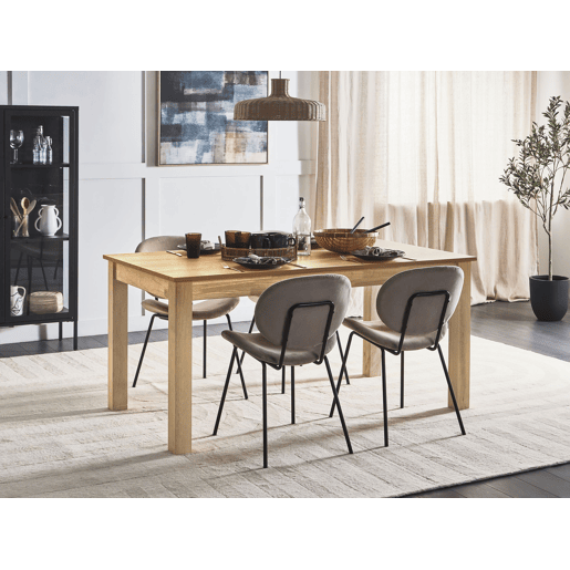 Beliani Mesa de jantar extensÃvel MADURA Beliani Mesa de jantar extensÃvel MADURA