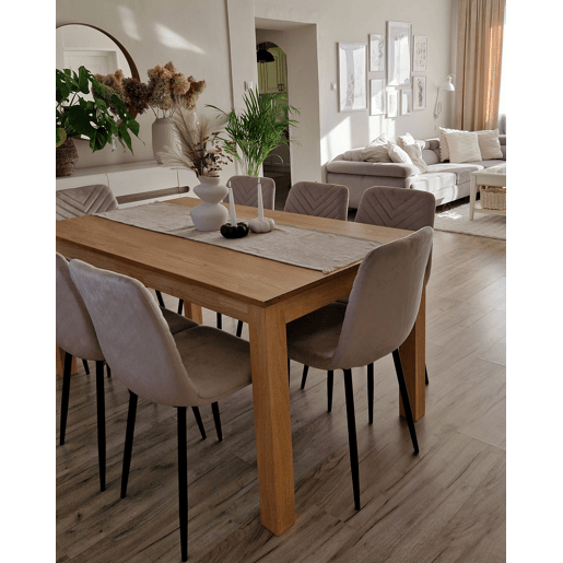 Beliani Mesa de jantar extensÃvel MADURA Beliani Mesa de jantar extensÃvel MADURA