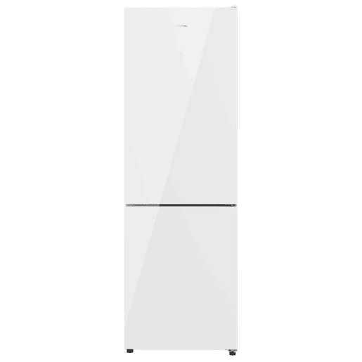 Cecotec Frigorífico Combi White Glass com capacidade de 322 l, 185 cm de altura e 60 cm de largura, Motor Inverter Plus, classe D, com sistema Multi Air Flow, Total No Frost e 2 gavetas para produtos frescos, adaptável a todas as suas necessidades.