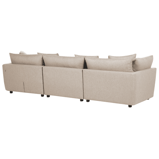 Sofá SIGTUNA Tecido Creme 3 lugares