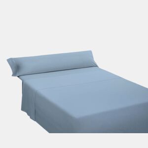 Conjunto de lençóis lisos 100% algodão azul para cama de 180cm Donegal Collections