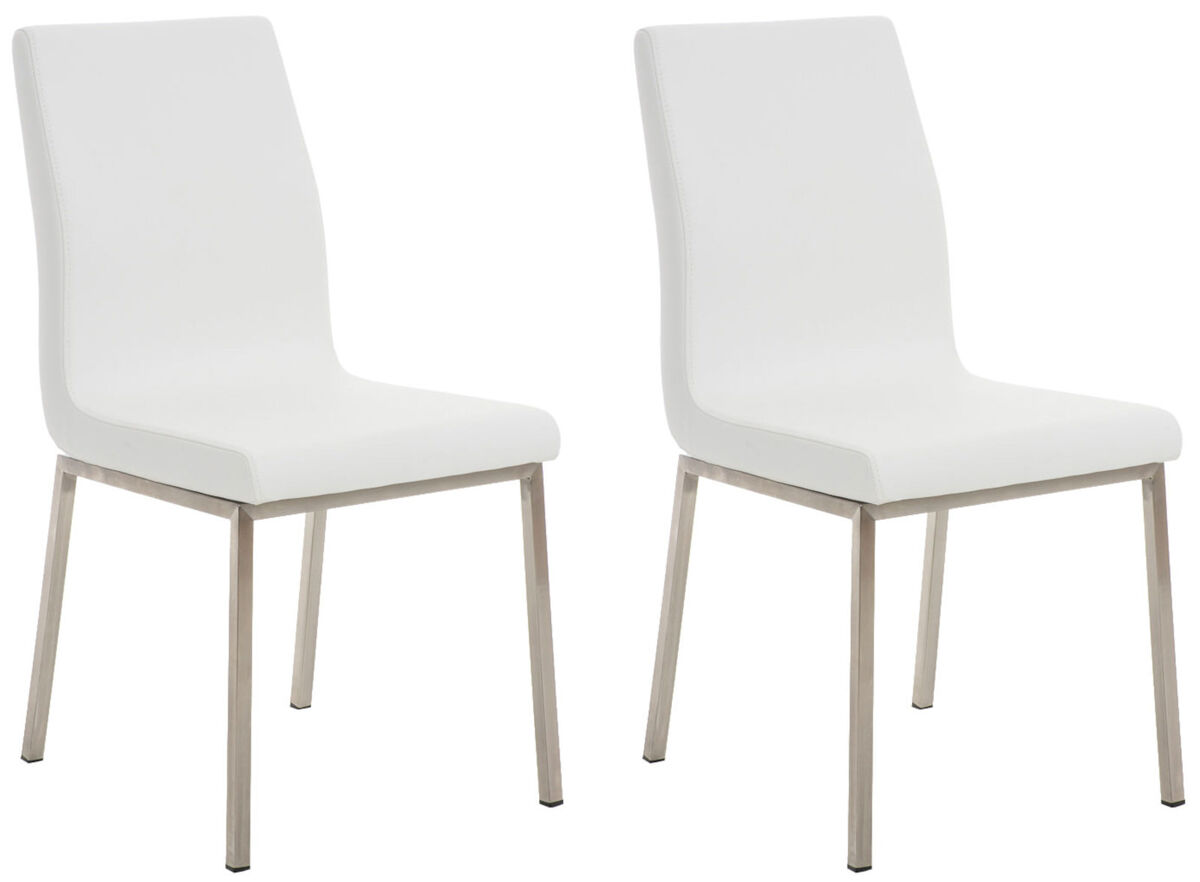 Set de 2 sillas de comedor colmar simil cuero 50x40x88 cm