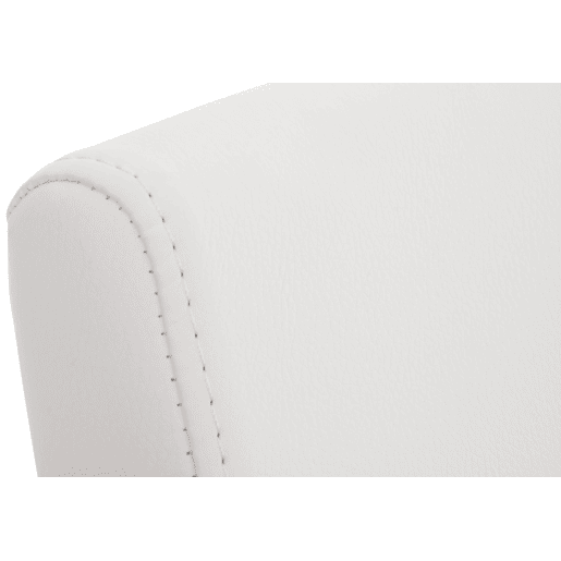 Set de 2 sillas de comedor Colmar Simil cuero Blanco 50X40X88 cm