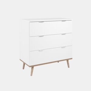 Cómoda Scandinavian Branco 79,8 x 40 x 86,5 cm