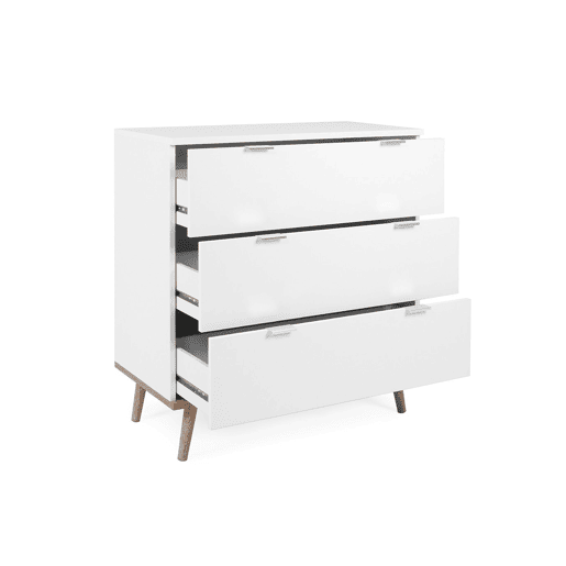 Cómoda Scandinavian Branco 79,8 x 40 x 86,5 cm
