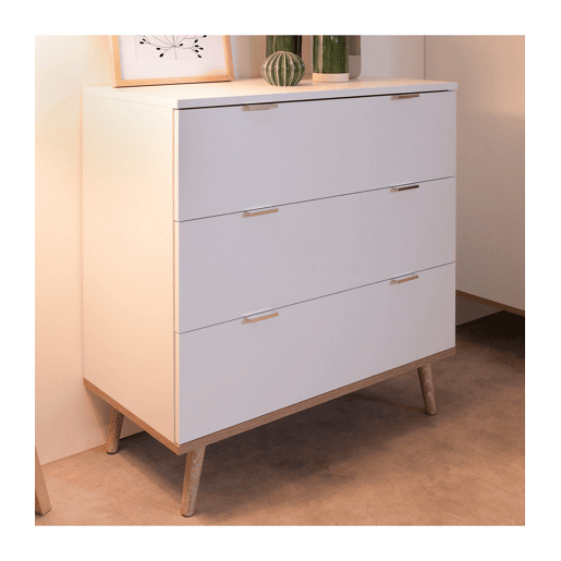 Cómoda Scandinavian Branco 79,8 x 40 x 86,5 cm