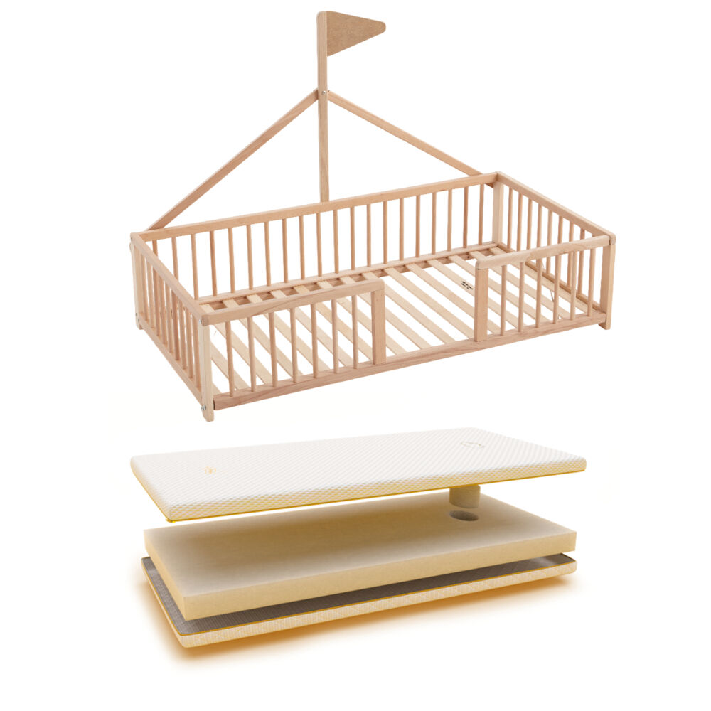 Cama tipi Apache Wonderland Nat + colchón Ternum