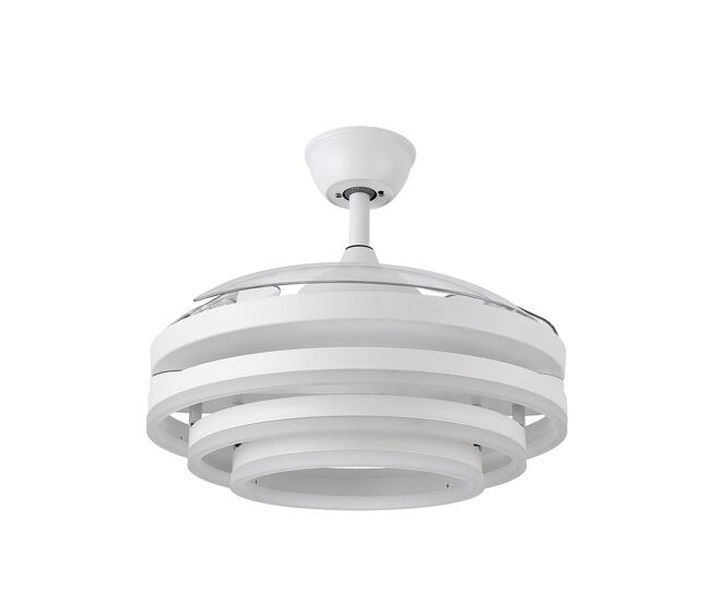 Ventilador de techo metal color blanco serie kai 50cm