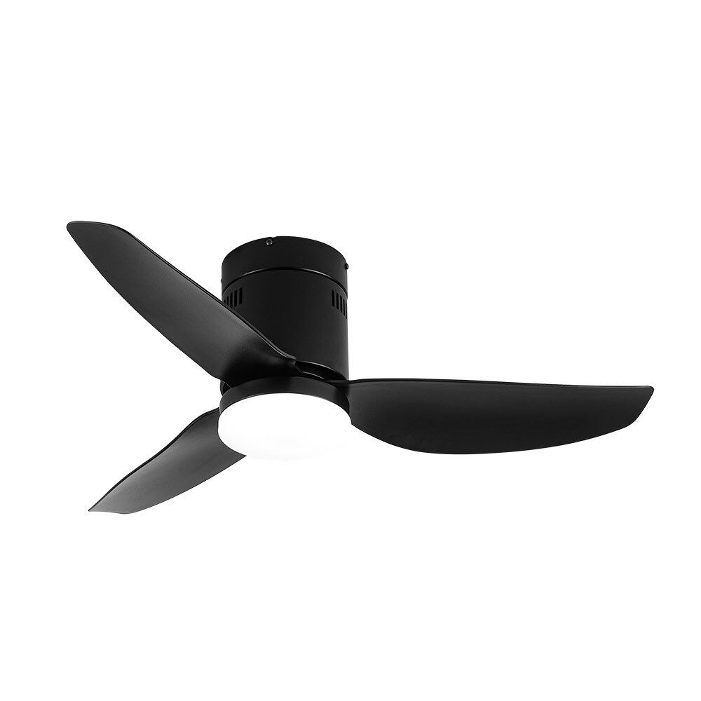Ventilador De Techo Dc Borax Negro 101cm Led Cct Regulable Control Remoto Con Temporizador