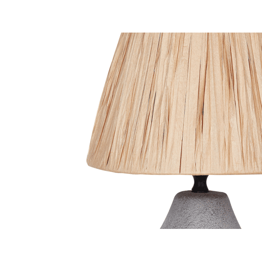 Conjunto de 2 candeeiros de mesa ARWADITO Cerâmica Cinzento