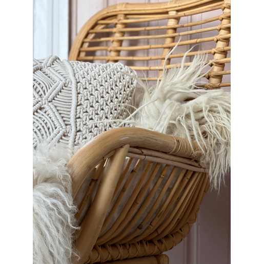 Conjunto de 2 almofadas decorativas YORTAN Algodão 45 x 45 cm Creme claro Padrão geométrico