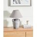 Beliani Lámpara de mesa AGEFET Beliani Lámpara de mesa AGEFET Gris