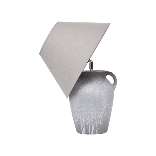 Candeeiro de mesa AGEFET Cerâmica Cinzento Candeeiro de mesa AGEFET Cerâmica Cinzento