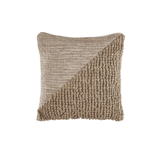 Conjunto de 2 almofadas decorativas ASLANAPA Algodão 45 x 45 cm Creme Sólido