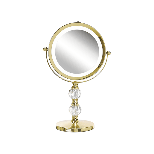 Espelho de maquilhagem LED CLAIRA Dourado Espelho de maquilhagem LED CLAIRA Dourado