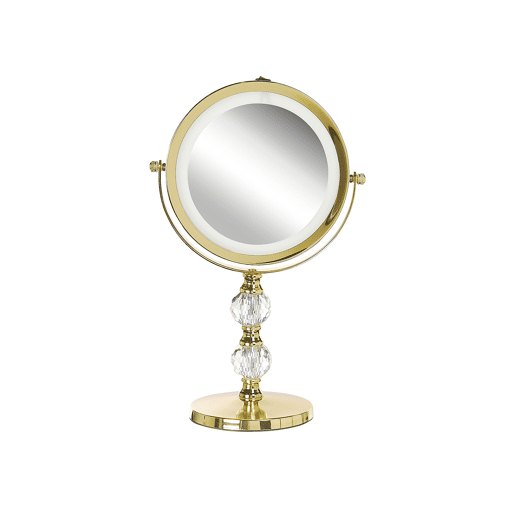 Espelho de maquilhagem LED CLAIRA Dourado Espelho de maquilhagem LED CLAIRA Dourado