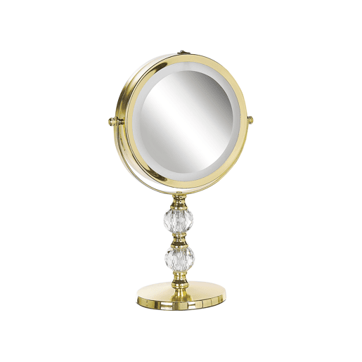 Espelho de maquilhagem LED CLAIRA Dourado Espelho de maquilhagem LED CLAIRA Dourado