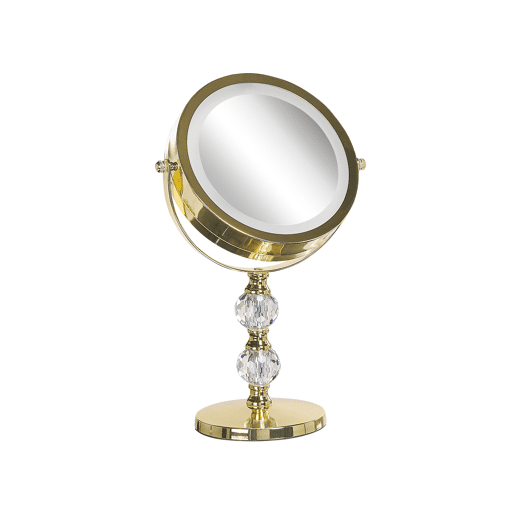 Espelho de maquilhagem LED CLAIRA Dourado Espelho de maquilhagem LED CLAIRA Dourado