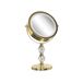 Beliani Espejo de maquillaje CLAIRA 18x18 Beliani Espejo de maquillaje CLAIRA 18x18 Dorado
